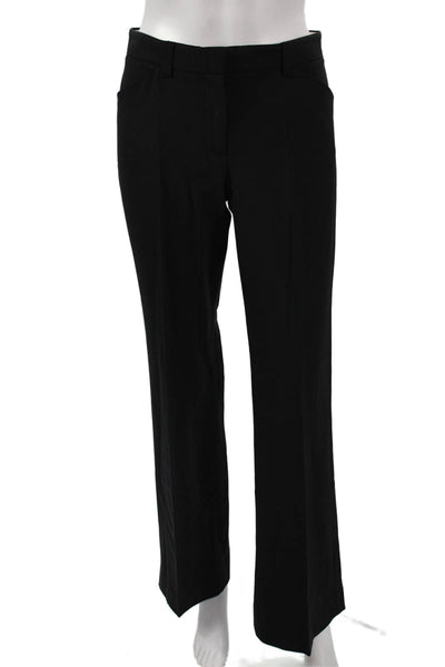 Theory Women Dress Pants Black Wool Zip Closure Size 4
