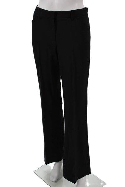 Theory Women Dress Pants Black Wool Zip Closure Size 4