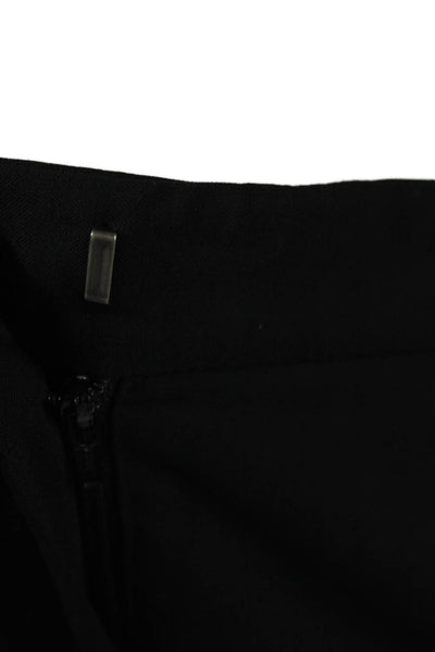 Theory Women Dress Pants Black Wool Zip Closure Size 4