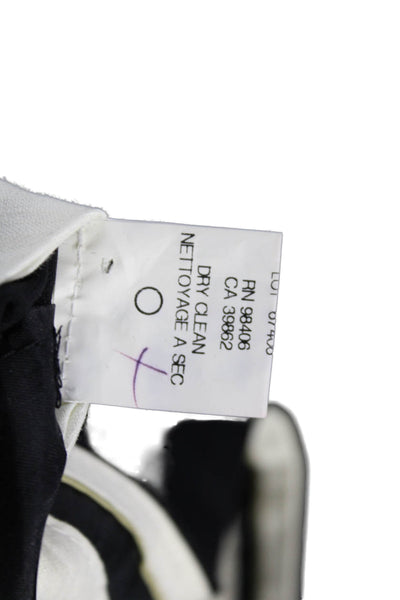 Theory Women Dress Pants Black Wool Zip Closure Size 4