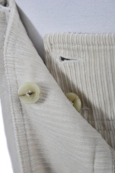 Tara Jarmon Women Beige Cotton Wrap Skirt Short Button Solid Size 36