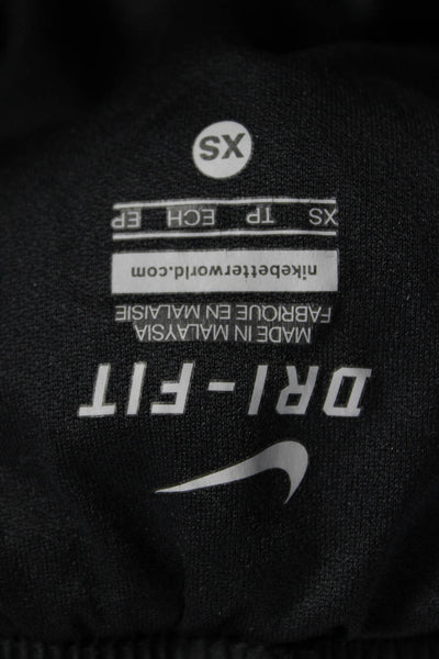Nike Women Athletic Shorts Black Polyester Drawstring Size XS
