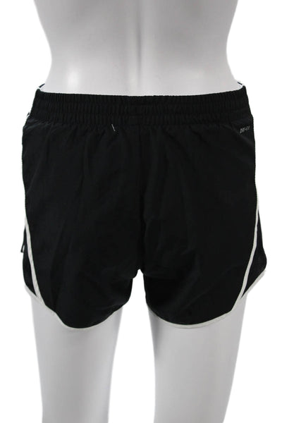 Nike Womens Athletic Polyester Solid Black Shorts Size XS