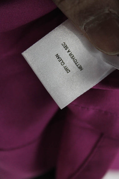 Marc New York Womens Sheath Dress Purple V-Neck Sleeveless Zip Short Size S