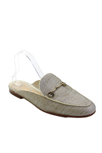 Sam Edelman Womens Horse Bit Slip On Mule Flats Gray Size 9