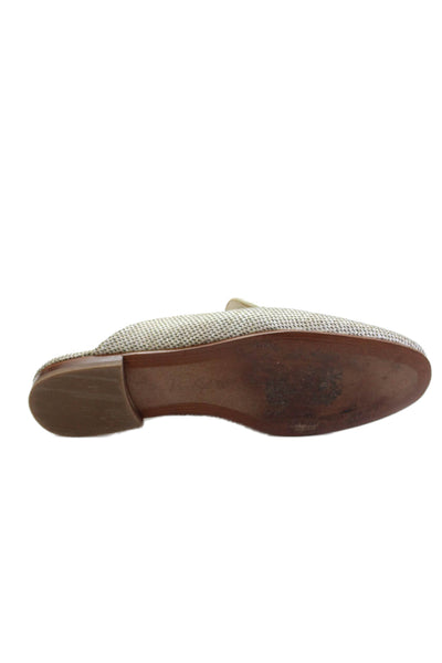 Sam Edelman Womens Horse Bit Slip On Mule Flats Gray Size 9