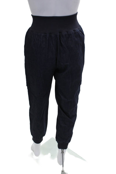 Cinq A Sept Women Cargo Pants Blue Cotton Pull On Size S