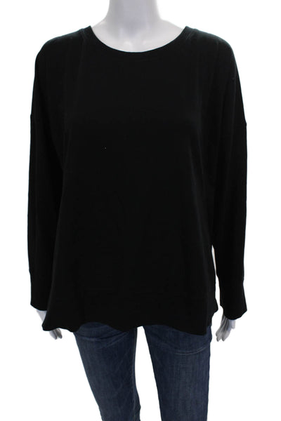 Eileen Fisher Women Black Tunic T-Shirt Long Sleeve Size XL