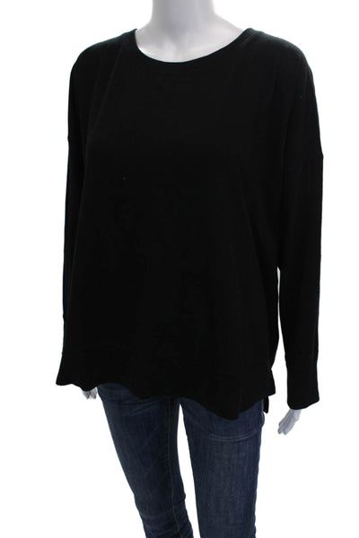 Eileen Fisher Women Black Tunic T-Shirt Long Sleeve Size XL
