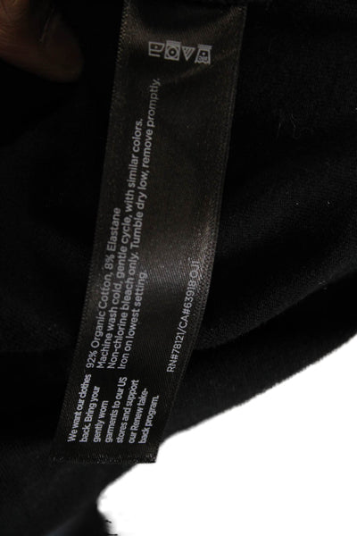 Eileen Fisher Women Black Tunic T-Shirt Long Sleeve Size XL