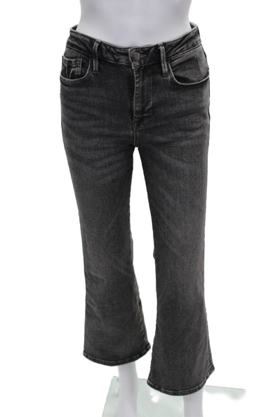 Frame Womens Cropped High Waist Gray Jeans Size 1
