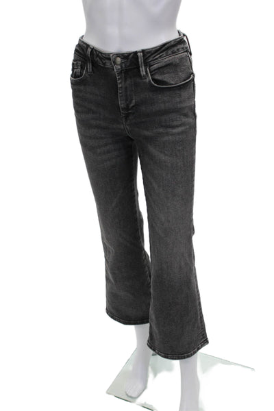 Frame Womens Cropped High Waist Gray Jeans Size 1
