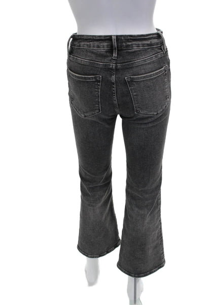 Frame Womens Cropped High Waist Gray Jeans Size 1