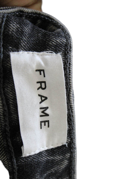 Frame Womens Cropped High Waist Gray Jeans Size 1