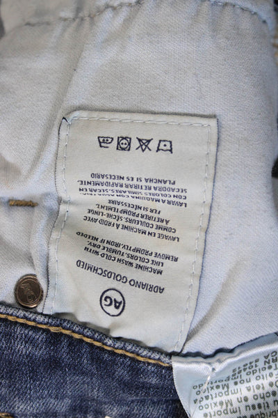 AG Womens Skinny Mid-Rise Blue Cotton Jeans Size 27