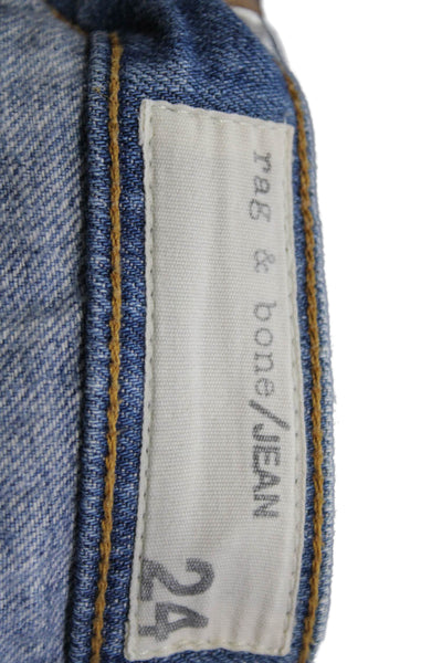 Rag & Bone Jean Womens Cut-Off Blue Cotton Shorts Size 24