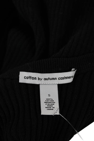 Cotton By Autumn Cashmere Women Bodycon Dress Black Sleeveless Size S