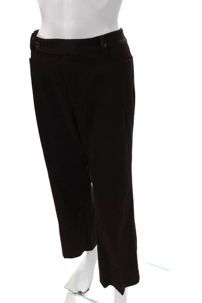 Lauren Ralph Lauren Womens Dress Pants Brown Cotton Blend Size 14