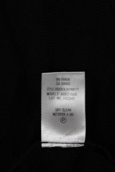 Theory Women V Neck Sleeveless Wool Sweater Vest Black Size L