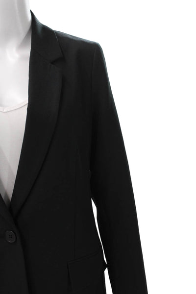 The Drop Womens Black Button Long Sleeve Blazer Size S