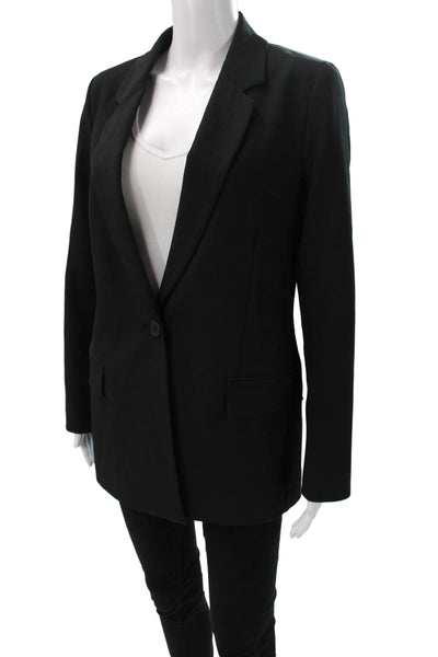 The Drop Womens Black Button Long Sleeve Blazer Size S