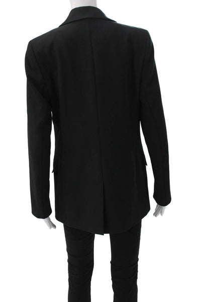 The Drop Womens Black Button Long Sleeve Blazer Size S