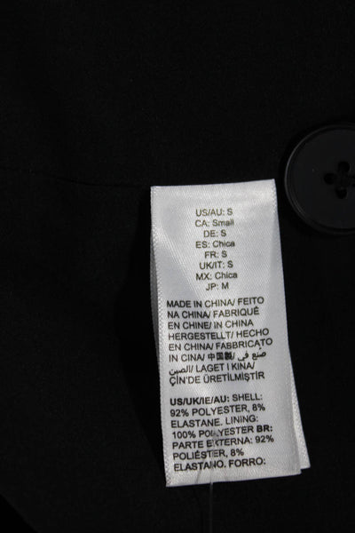 The Drop Womens Black Button Long Sleeve Blazer Size S