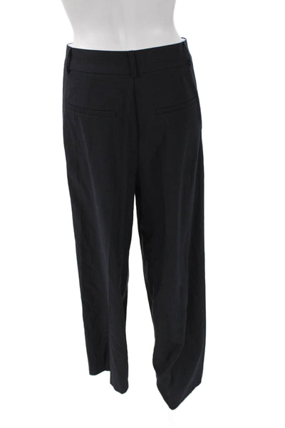Zara Women Dress Pants Black Polyester Blend Zip Size S