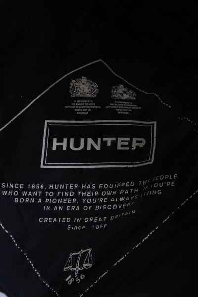 Hunter Childrens Boys Hooded Puffer Full Zipper Jacket Black Red Size 12