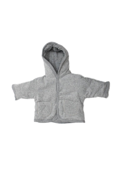 Perle Childrens Girls Hooded Sweat Suit Grey Cotton Size 3 Months