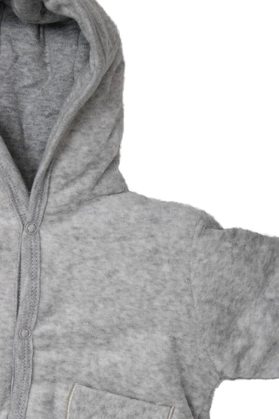 Perle Childrens Girls Hooded Sweat Suit Grey Cotton Size 3 Months