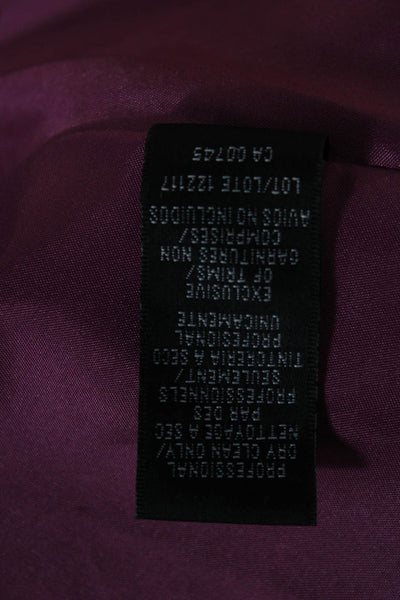 Monique Lhuillier Women Fit & Flare Purple V-Neck Sleeveless Dress Size 2