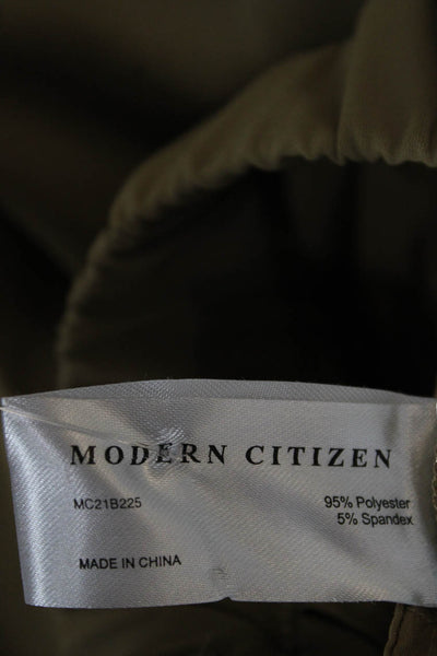 Modern Citizen Women Cropped Green Pull On Pants Size S