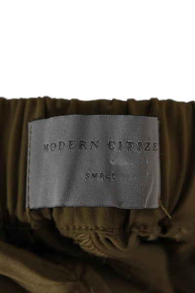 Modern Citizen Women Cropped Green Pull On Pants Size S