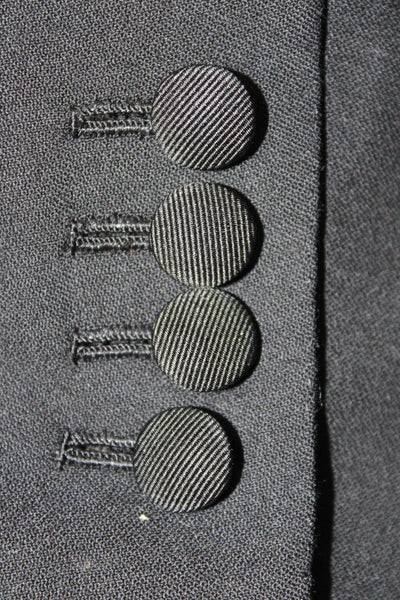 Partito Mens One Button Wool Blend Black Jacket Size 40
