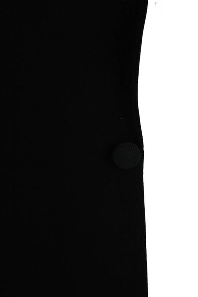 Partito Mens One Button Wool Blend Black Jacket Size 40