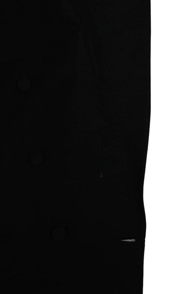 Partito Mens Double Breasted Black Wool Jacket Size 40