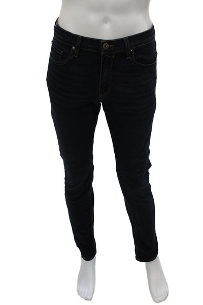 Paige Mens Skinny Jeans Blue Cotton Zip Fly Size 33