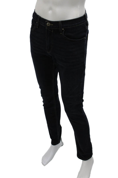 Paige Mens Skinny Jeans Blue Cotton Zip Fly Size 33
