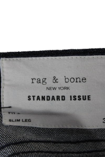 Rag & Bone Mens Tapered Blue Cotton Blend Jeans Size 33