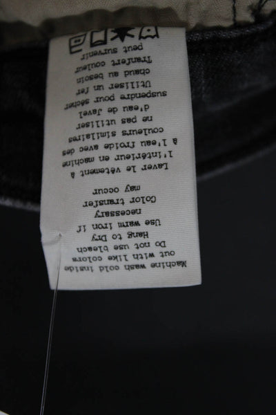 Rag & Bone Mens Ankle Jeans Gray Cotton Blend Button Fly Size 32