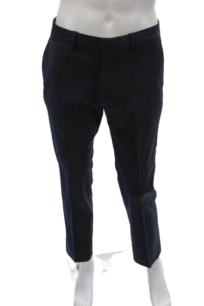 Theory Mens Dress Pants Blue 98% Wool Zip Size 32