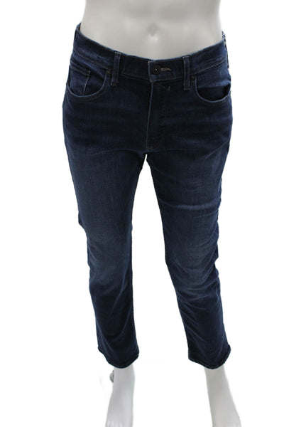 Paige Women Skinny Jeans Blue Cotton Blend Zip Fly Size 33