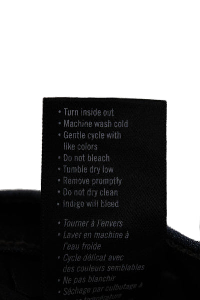 Paige Women Skinny Jeans Blue Cotton Blend Zip Fly Size 33