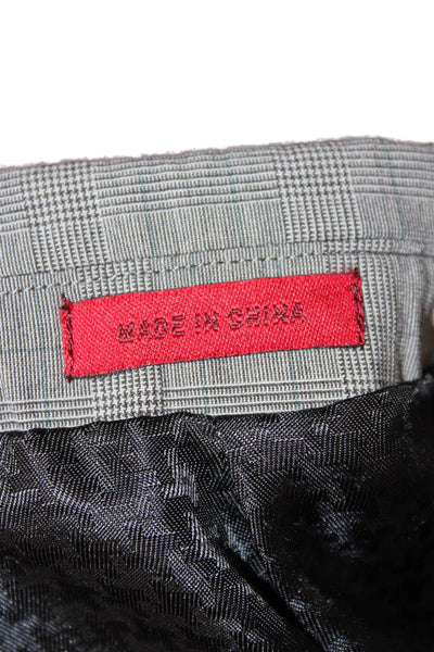John Varvatos Star USA Mens Checked Gray Polyester Blazer Size 40