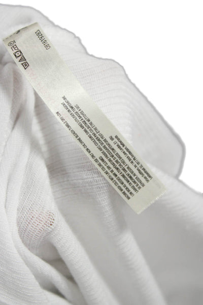 Intimately Free People Women White Henley Long Sleeve T-Shirt Size L