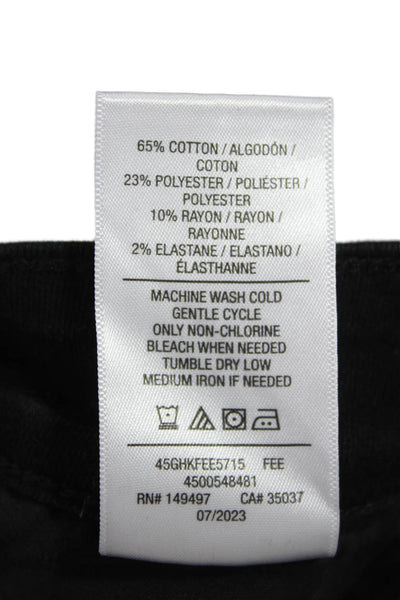 Joes Jeans Womens Flared Jeans Black High Rise 34in Inseam Size 24