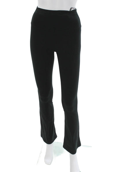 All Things Golden Women Flared Pants Black Polyester Pull On Size S