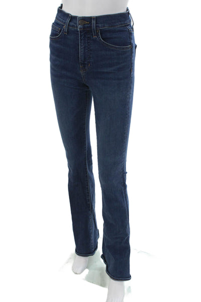 Veronica Beard Women Flared Jeans Blue High Rise 35 Inseam Size 25