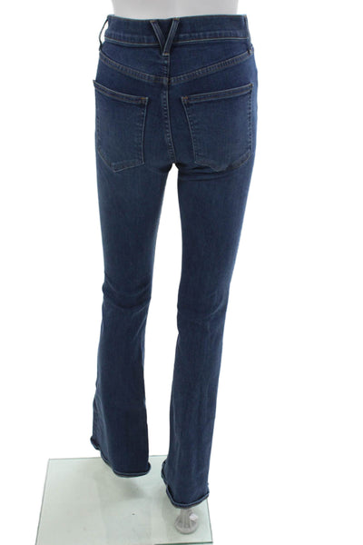 Veronica Beard Women Flared Jeans Blue High Rise 35 Inseam Size 25